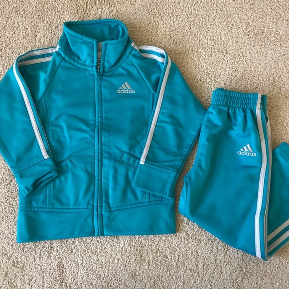 turquoise adidas tracksuit